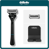 Gillette Intimate Pubic Hair Razor for Men - Full Set with 1 Blade Refill and Shower Hook