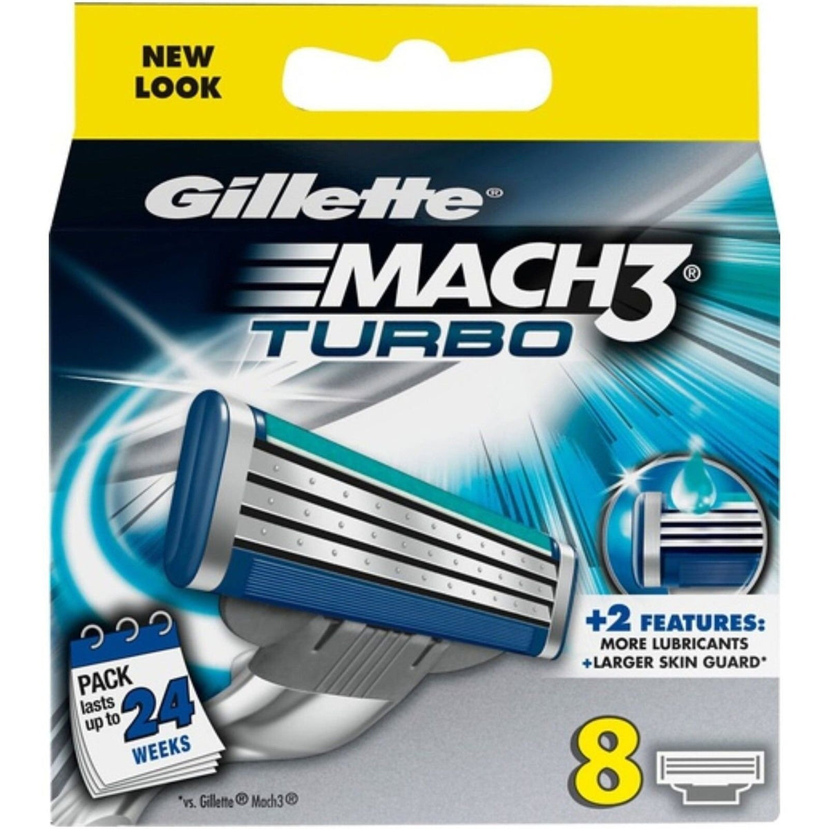 Gillette Mach3 Turbo Men's Razor Blades - 8 Pack – Prime Groom