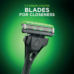 Close-up of Hydro 3 Razor carbon coated Blades