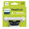 Philips OneBlade 2x Intimate SkinProtect blade packaging on a white background